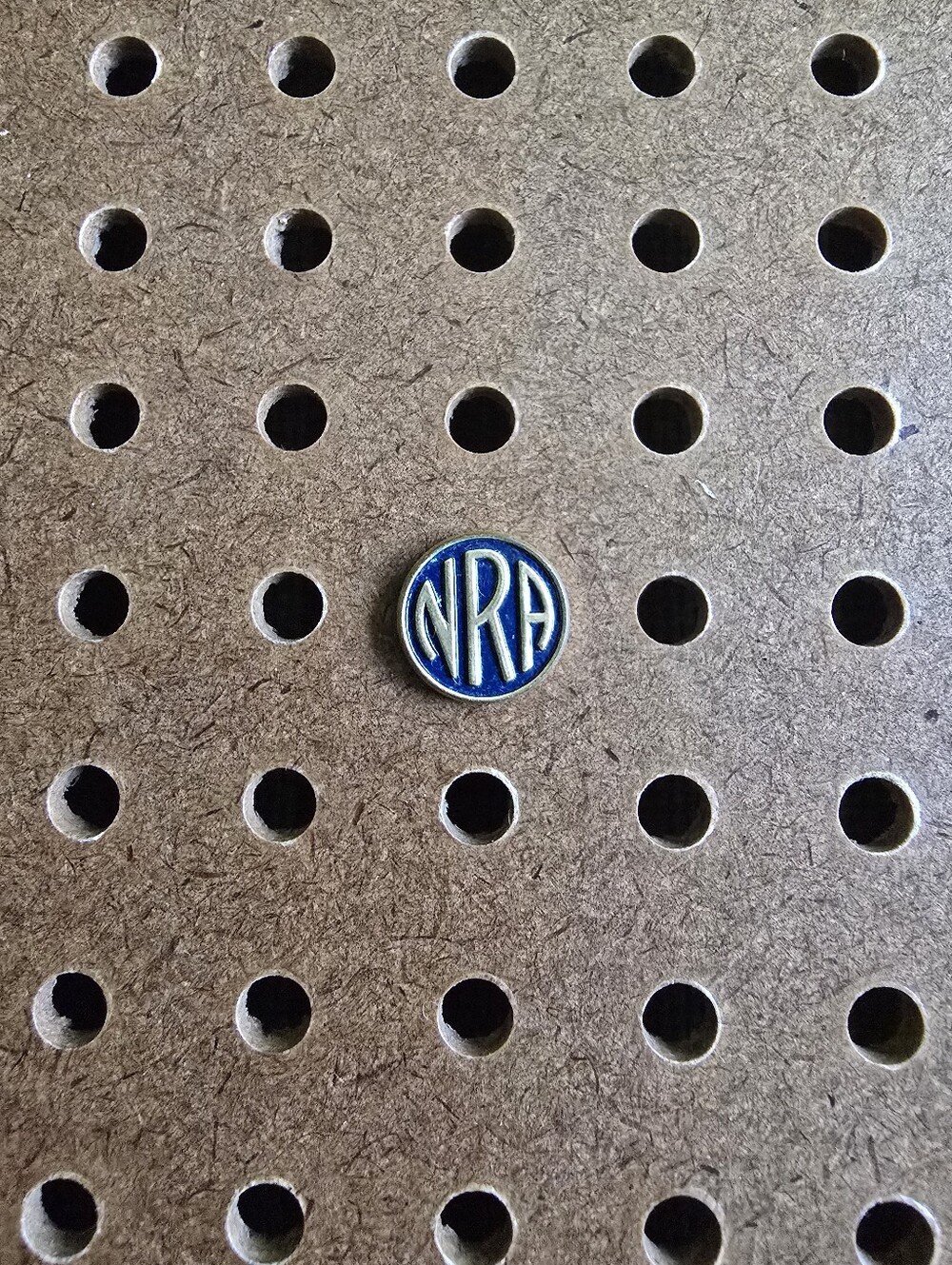 Vintage 1960s NRA Enamel Metal Lapel Pin